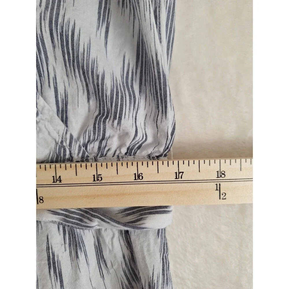 Toad & Co Shakti Womens XL Romper Organic Cotton Belt Pleated Shorts Ikat Nwt